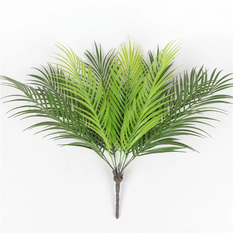 52cm 9Leaves Artificial Tropical Plants Fake Palm Plant Branch Green Leaves For Home Garden Office Jungle Carnival Decoration 52
