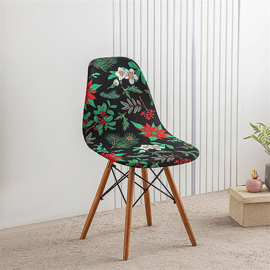 1Pc Printed Dining Table and Chair Cover Household Elastic Chair Cover Eames Chair Cover Special-Shaped Chair Cover