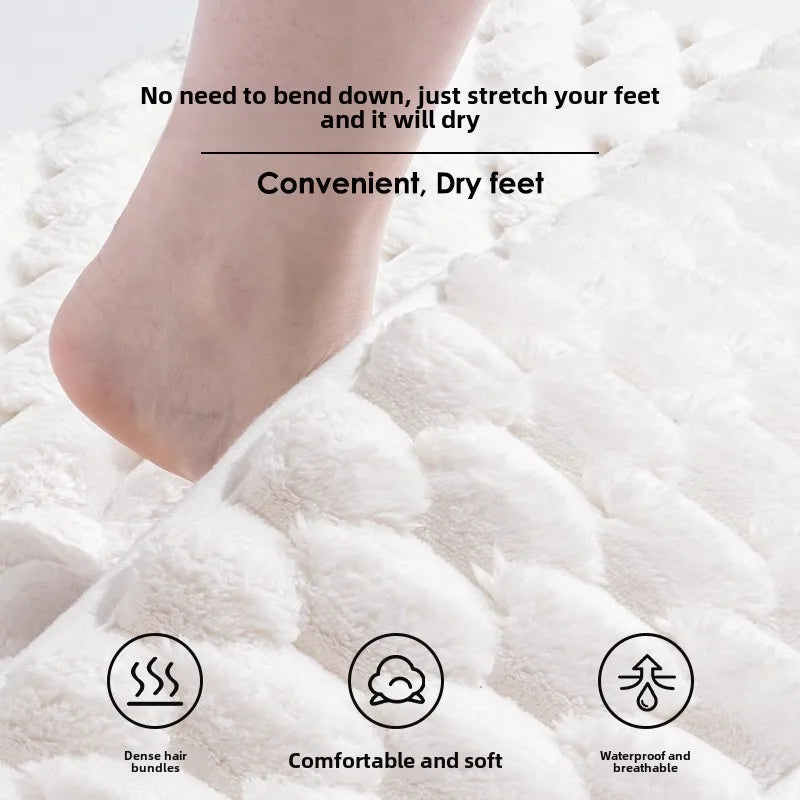 Bathroom Floor Mats Quick-absorbing, Quick-drying, Non-slip Rugs Entrance Rugs Do Not Need To Bend Over To Dry Feet Quickly