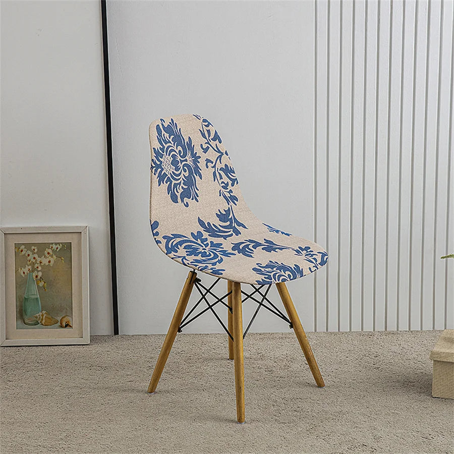 1Pc Printed Dining Table and Chair Cover Household Elastic Chair Cover Eames Chair Cover Special-Shaped Chair Cover