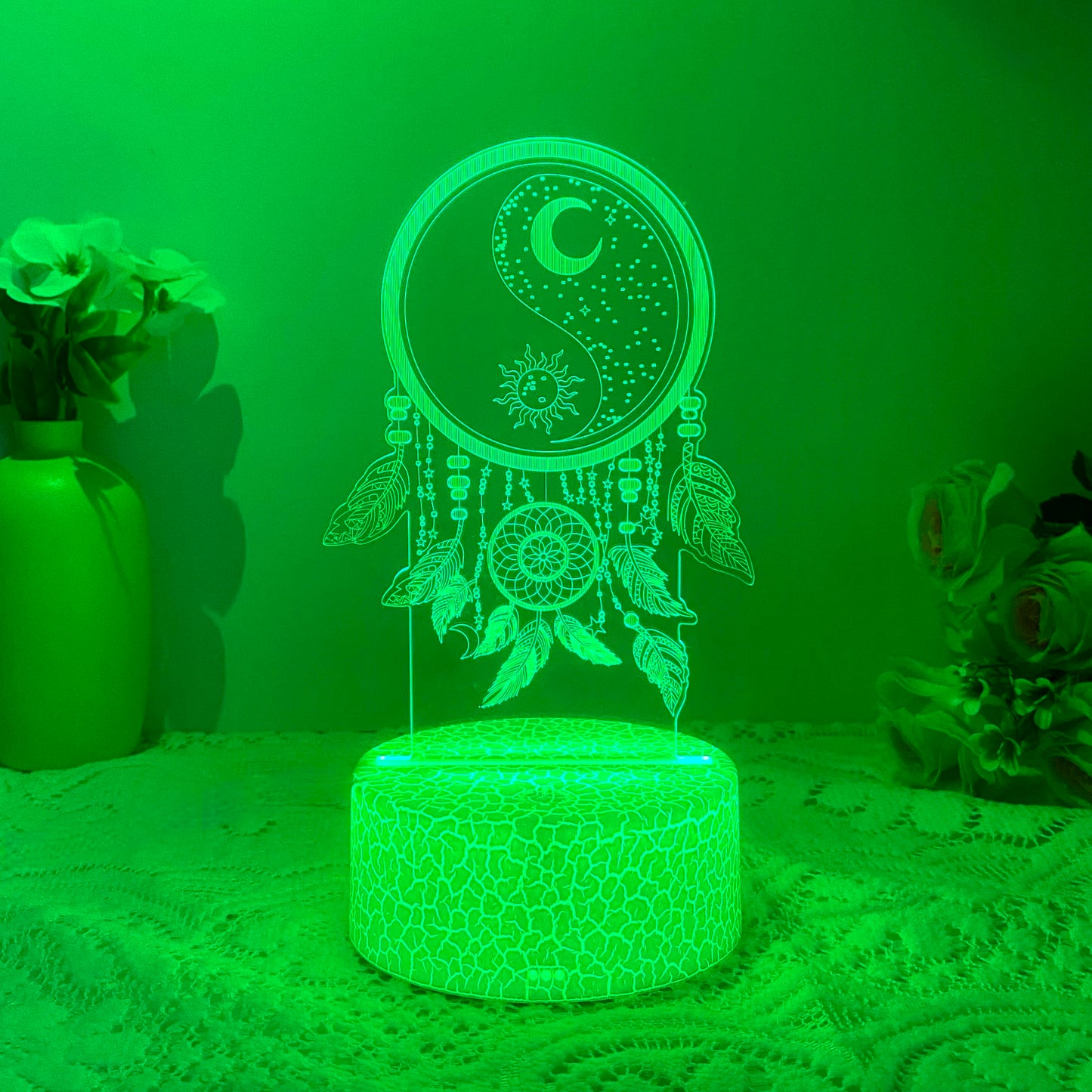 1pcs3D fishing net night light, USB creative dream decorative night light, birthday Christmas gift to friends and relatives.