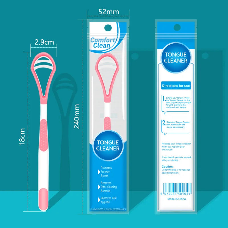 Xiaomi Youpin Tongue Scraper Oral Cleaner Brush Fresh Breath Reusable Cleaning Coated Multicolor Tongue Brush Hygiene Care Tools