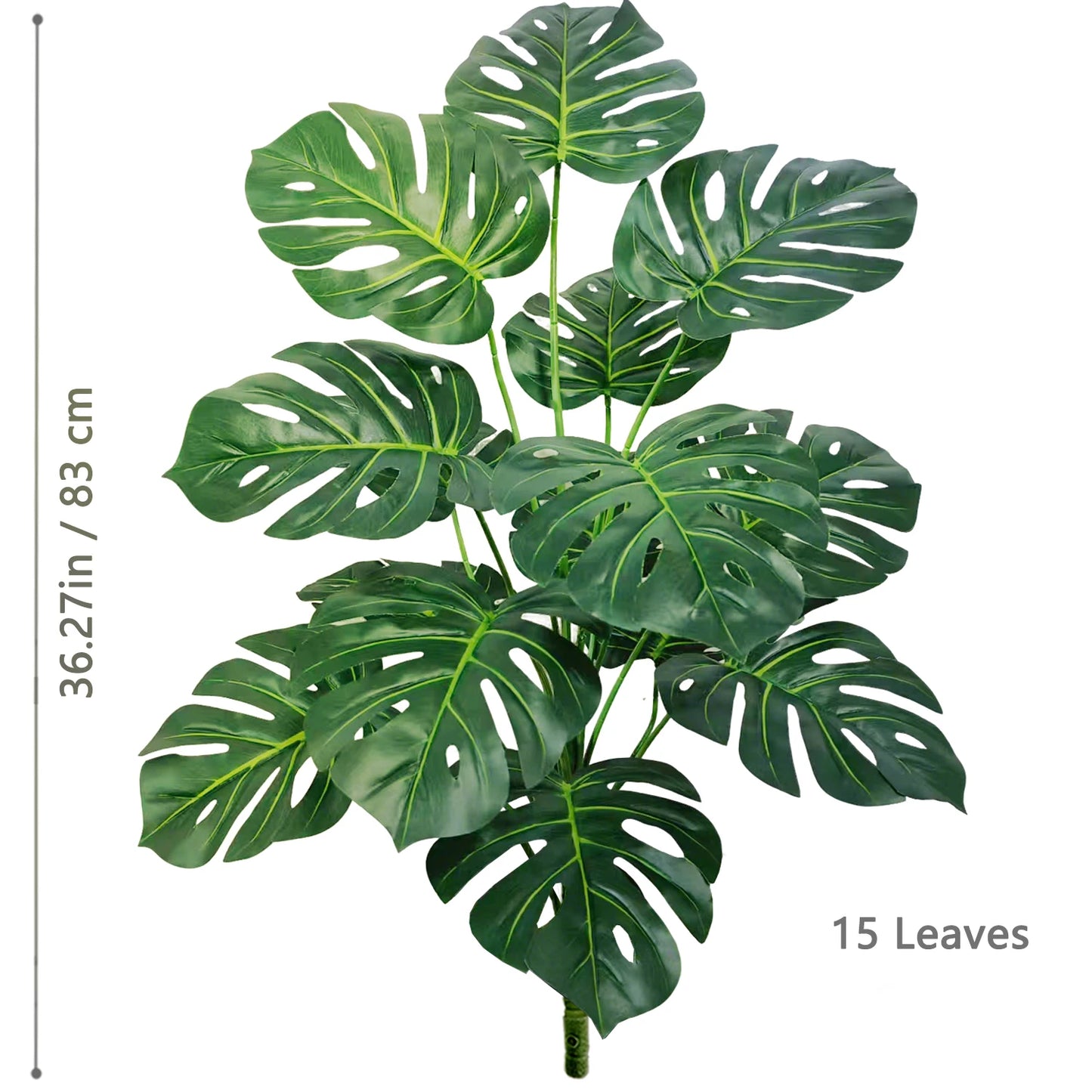 59-103cm/40.5in Artificial Monstera plastic fake plant pot ornamental festival suitable for home office decoration
