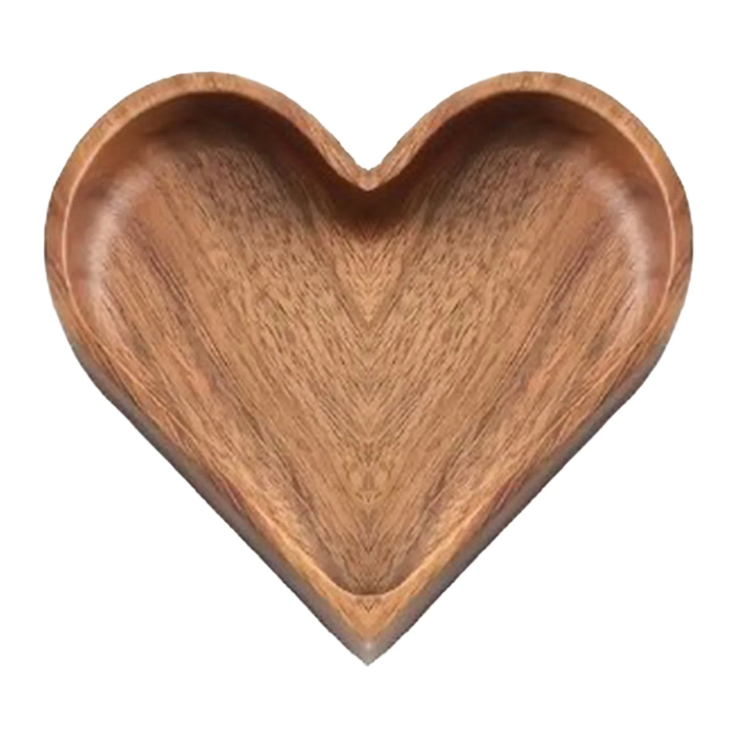 Solid Wood Tray Creative Heart Shaped Walnut Tray For Nuts Fruits Candies Desserts Snacks Jewelry Accessory Home Storage Tray