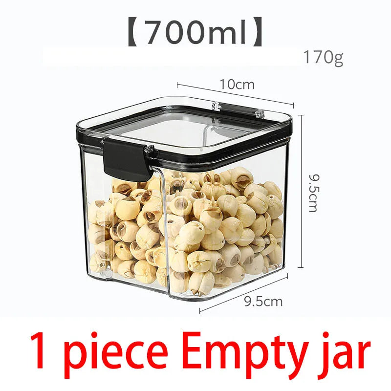 Food Storage Containers Set with Lids, Ideal for Kitchen Pantry Organization and Storage