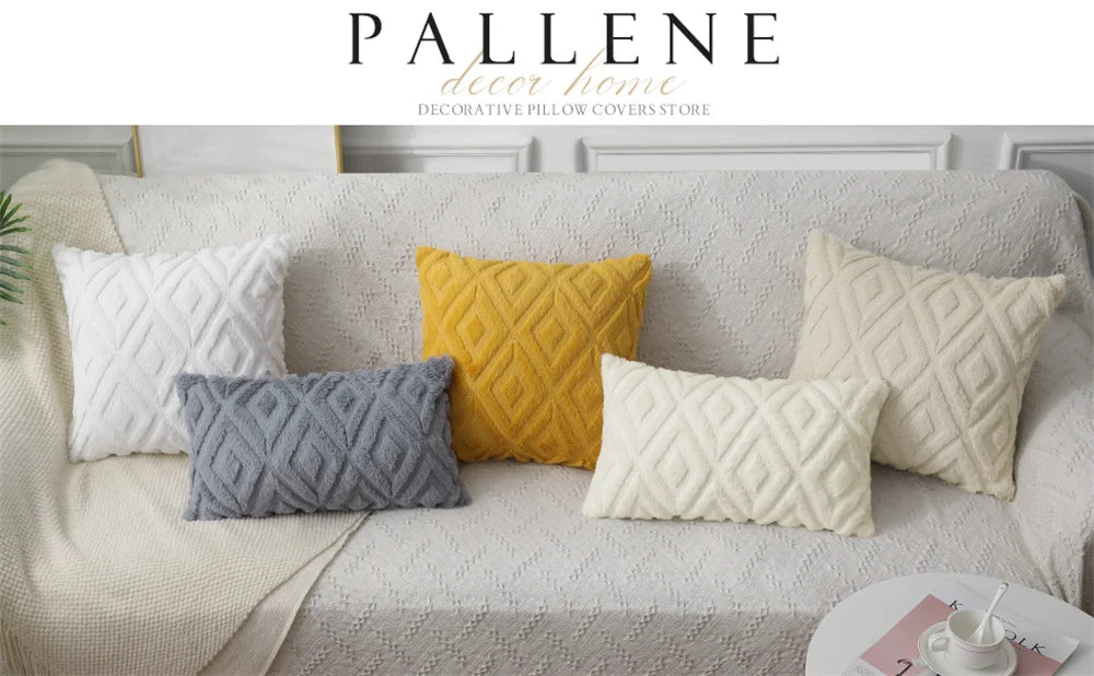 Kitinjoy Velvet Throw Pillow Cover 40x40cm Soft Solid Pillow Case Decor Square Cushion For Sofa Bedroom Home Pillowcase 45x45