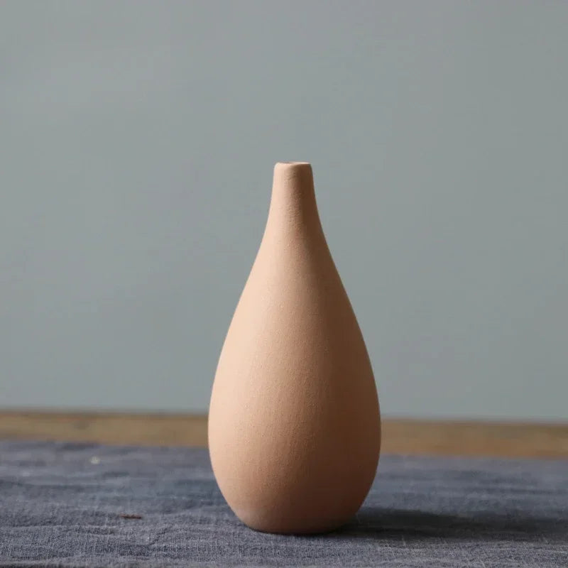 Plain Ceramic Vase Creative and Minimalist Arrangement Nordic Ins Style Decoration Pottery Props for Home Photography Plain Vas