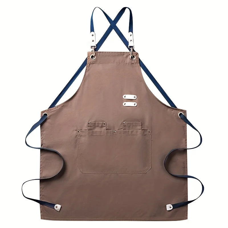 Aprons for Men Women with Pockets Cotton Enrich Durable Large Waterproof For Kitchen, Workshop, BBQ, Chef Apron