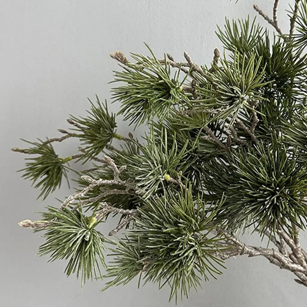 Green Artificial Pine Branch Luxury Realistic Pine Trees Plants Plastic Elegant Fake Plants Holiday Party Wedding