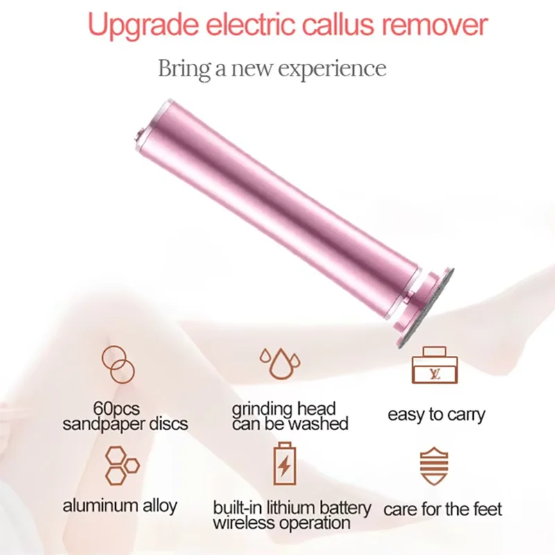 Callus remover Rechargeable Portable Electric Foot File Pedicure Set Foot exfoliation tool The ideal gift for foot care