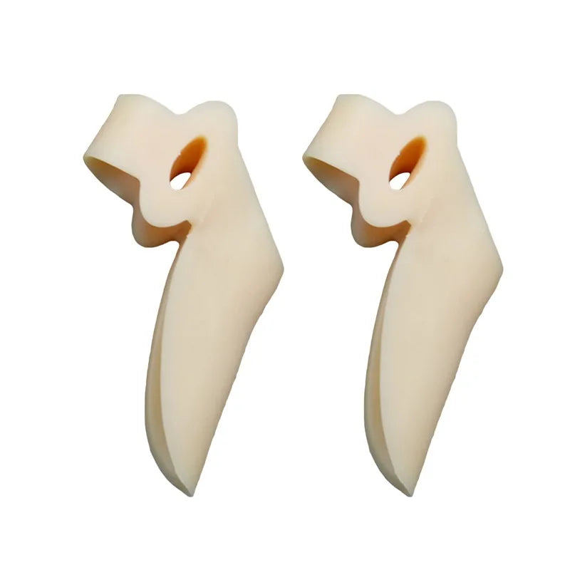 1Pair Silicone Gel foot fingers Two Hole Toe Separator Thumb Valgus Protector Bunion adjuster Valgus Guard feet care