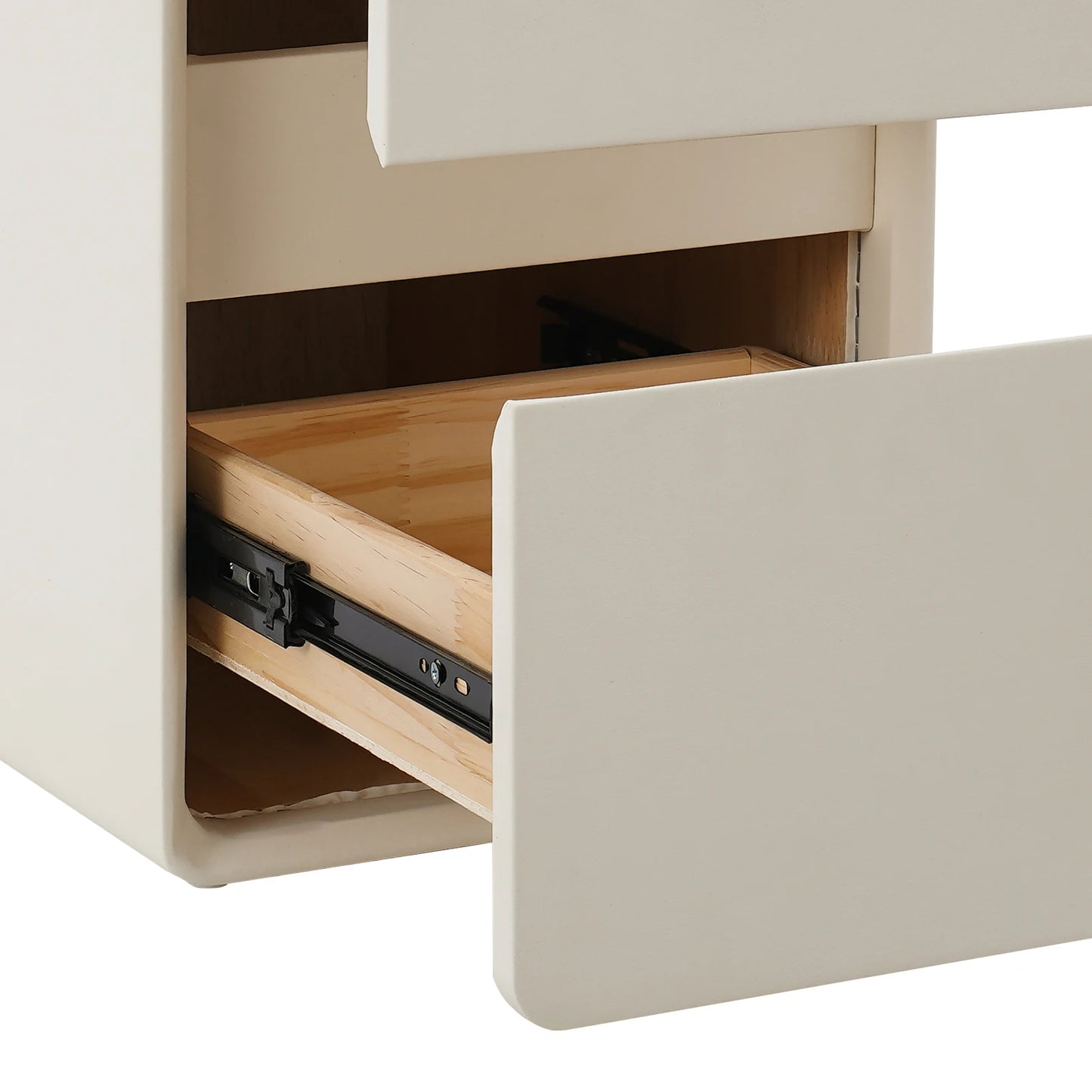 Modern Bedside Cabinet, Nightstand Storage Cabinet for The Bedroom, Side Table with 2-drawers, House Furnishings