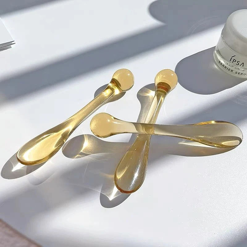 5Pcs Plastic Cosmetic Spatulas Scoop Eye Cream Applicator Anti Wrinkle Eye Massager Sticks Mask Spoon Skin Care Tools