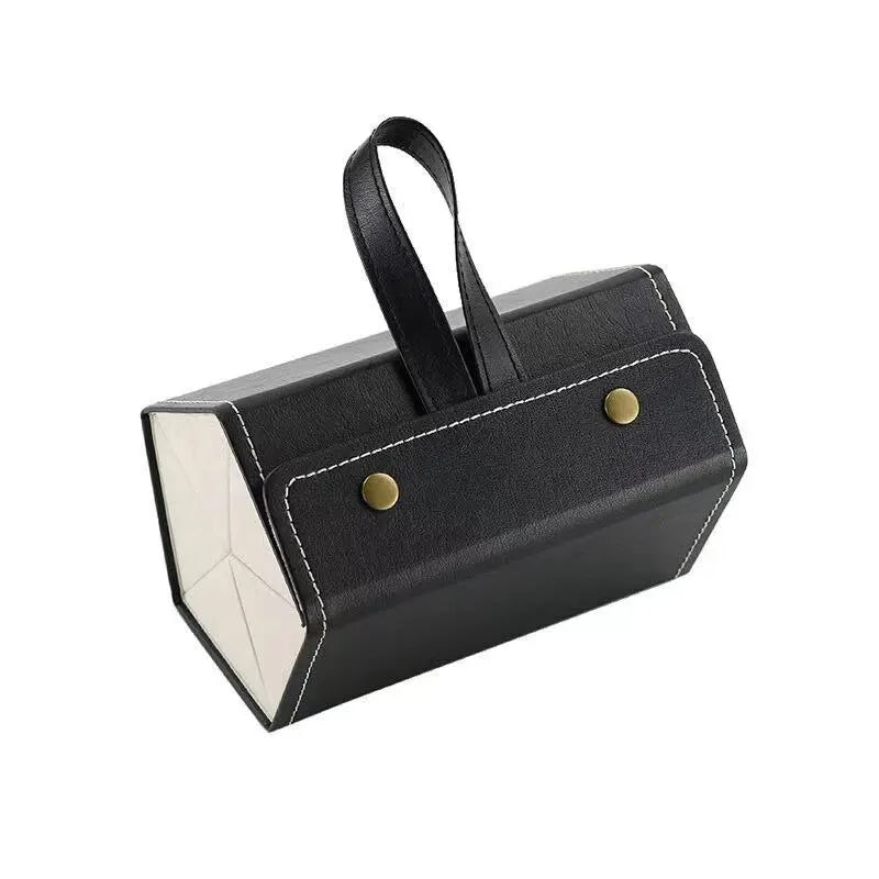Multifunctional Glasses Storage Box Multi Grid Jewelry Gift Box Small Grain PU Leather High-end Quality Handmade Glasses Box