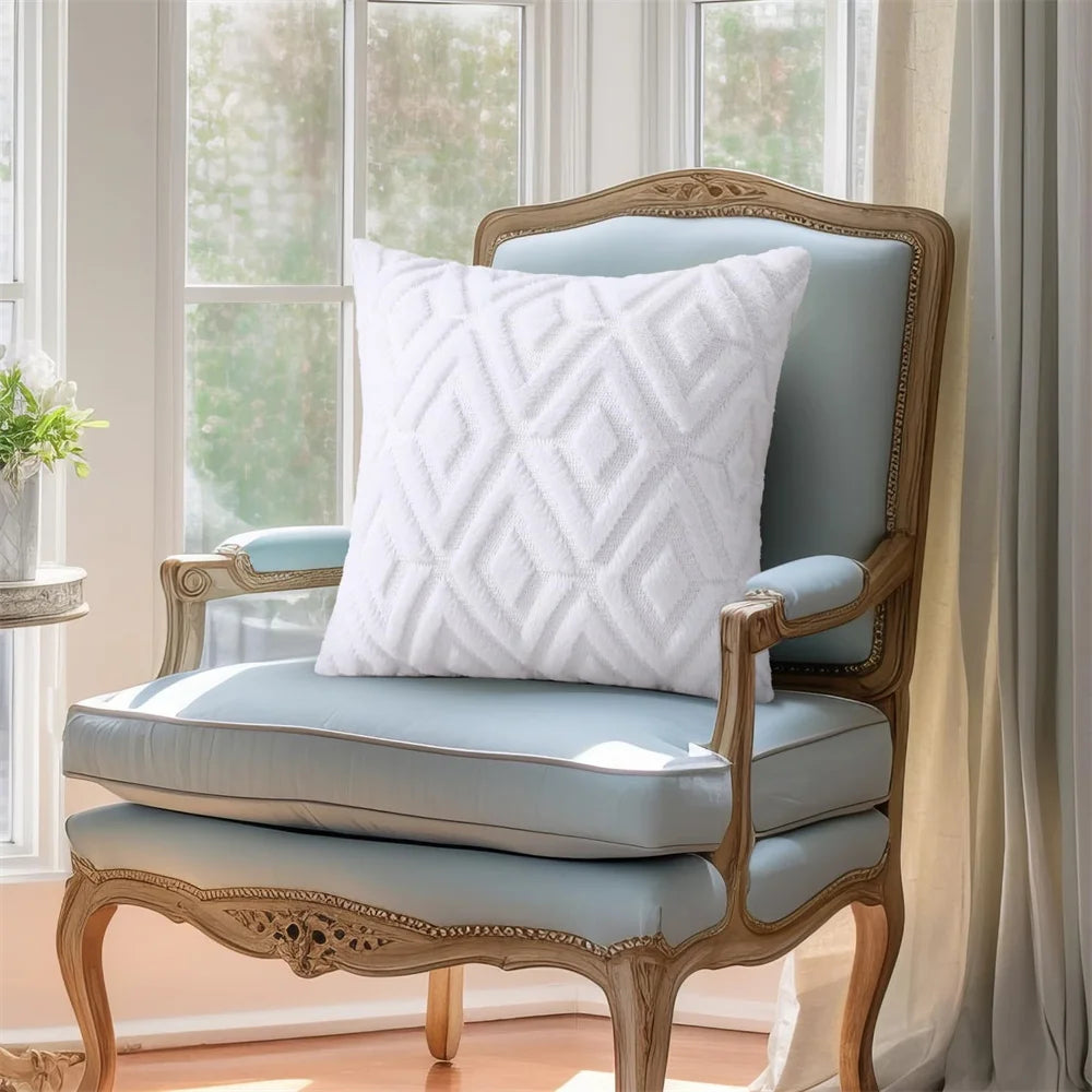 Kitinjoy Velvet Throw Pillow Cover 40x40cm Soft Solid Pillow Case Decor Square Cushion For Sofa Bedroom Home Pillowcase 45x45