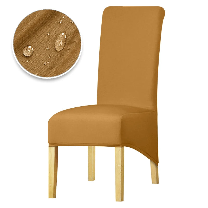 Real Waterproof Fabric Chair Cover Stretch Seat Chair Covers Ventilate Bar Chair Slipcover Universal Size Chair Cover For Room