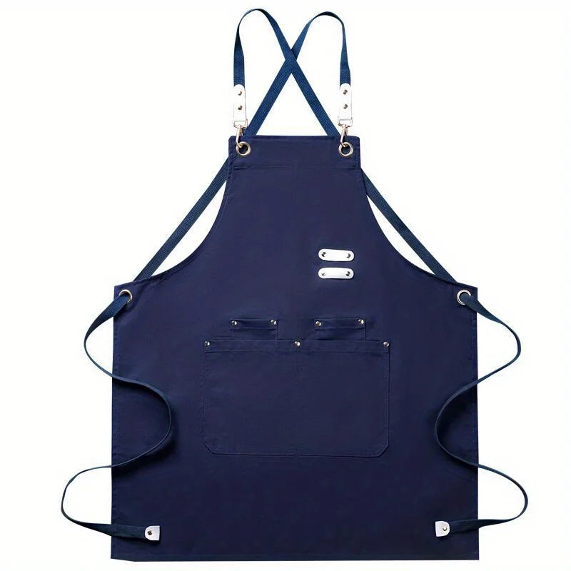 Aprons for Men Women with Pockets Cotton Enrich Durable Large Waterproof For Kitchen, Workshop, BBQ, Chef Apron
