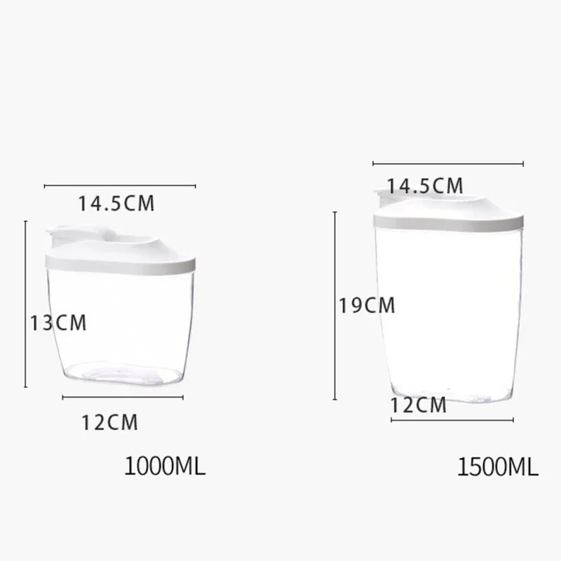 Food Storage Containers with Lids Stackable Treat Box Containers for Kitchen Pantry Organization Containers for Rice Dispenser