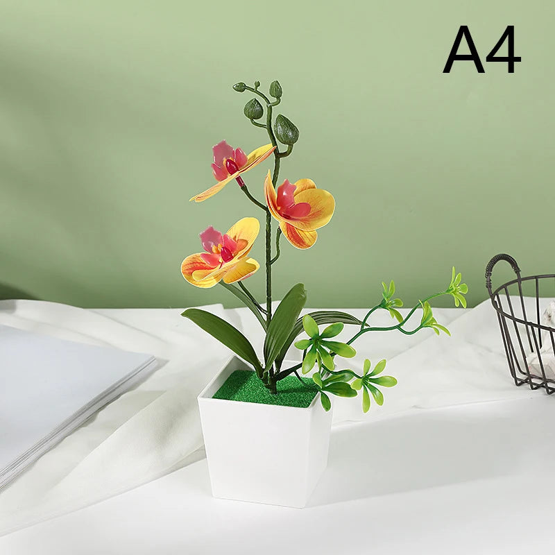 Artificial Plant Bonsai Small Flower Potted Plants Fake Flower Potted Decorations Suitable For Home Decoration Hotel Garden Deco