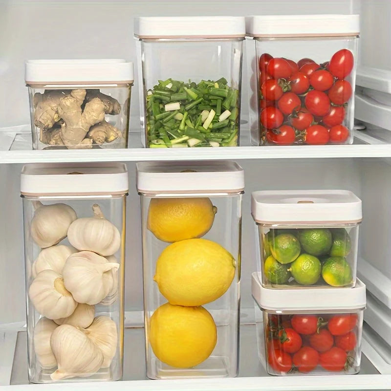 Vacuum Seal Container Moisture-Proof Food Storage Container with Dustproof Lid for Coffee Beans Cereals Rice Storage Box