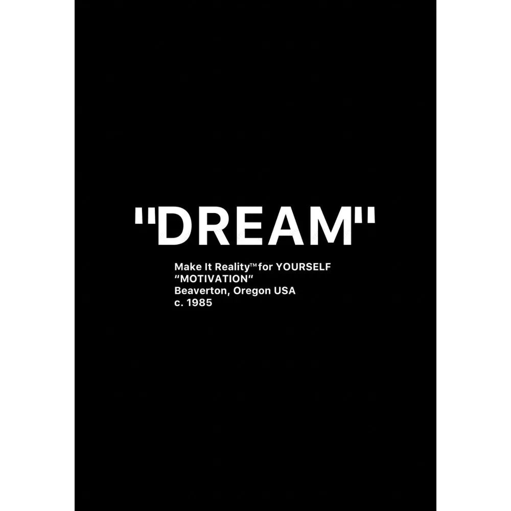 Black and White Minimalist Quotes Poster Sticky Wall Art Printing Waterproof Home Living Bed Room Bar Aesthetic Decor