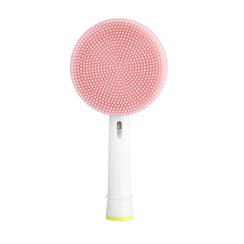 Facial Brush Head For Braun Oral b Vitality Triumph D12 D16 D20 D34 Electric Toothbrush Head Silicone Facial Cleansing Brush
