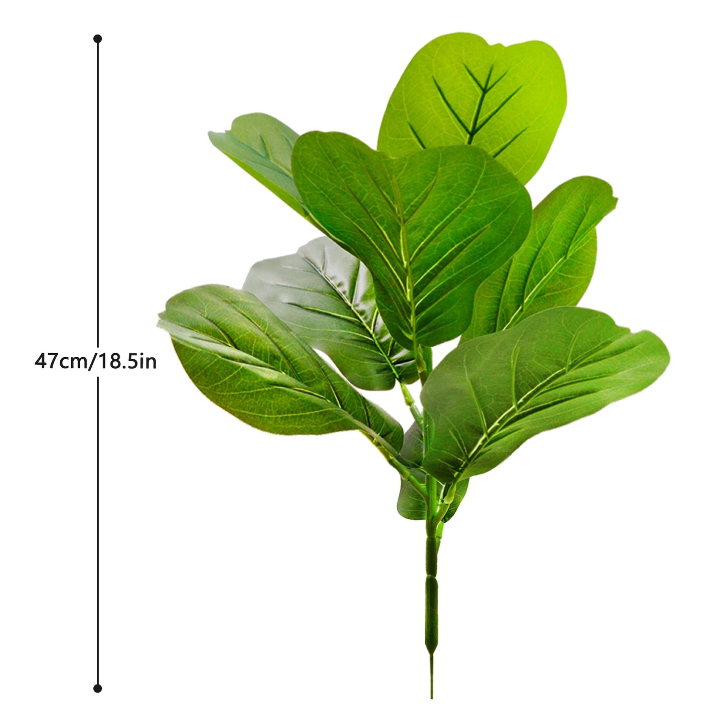 47-109cm Artificial Flowers Calla Lily Horseshoe Leaf Turtle Leaf Bobcat Leaf Fake Plant Ornamental Holiday Home Decoration