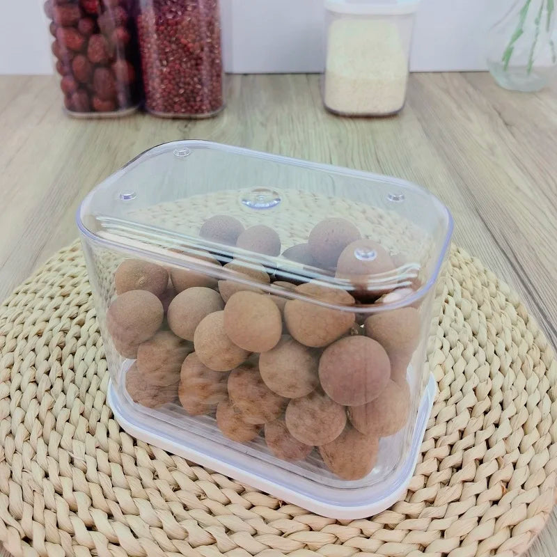 Plastic Sealed Storage Box Transparent Food Container Coffee Bean Organizer Food Storage Cereal Dispenser Kitchen Kitchen Items