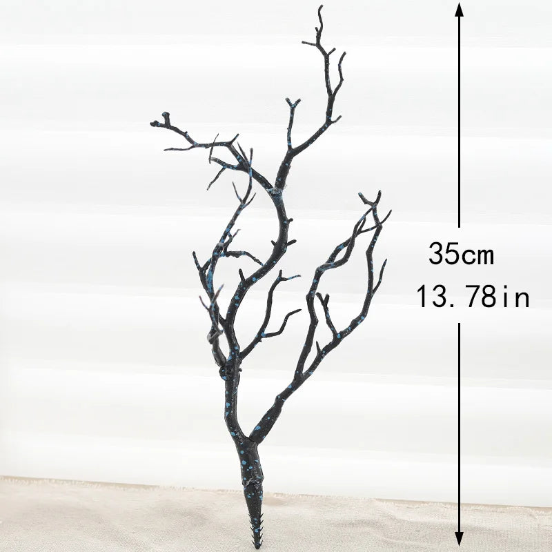 35CM Tree Branch Artificial Plants Plastic Antler Shaped Autumn and Winter Home Table Decor Fake Wedding Christmas Decoration