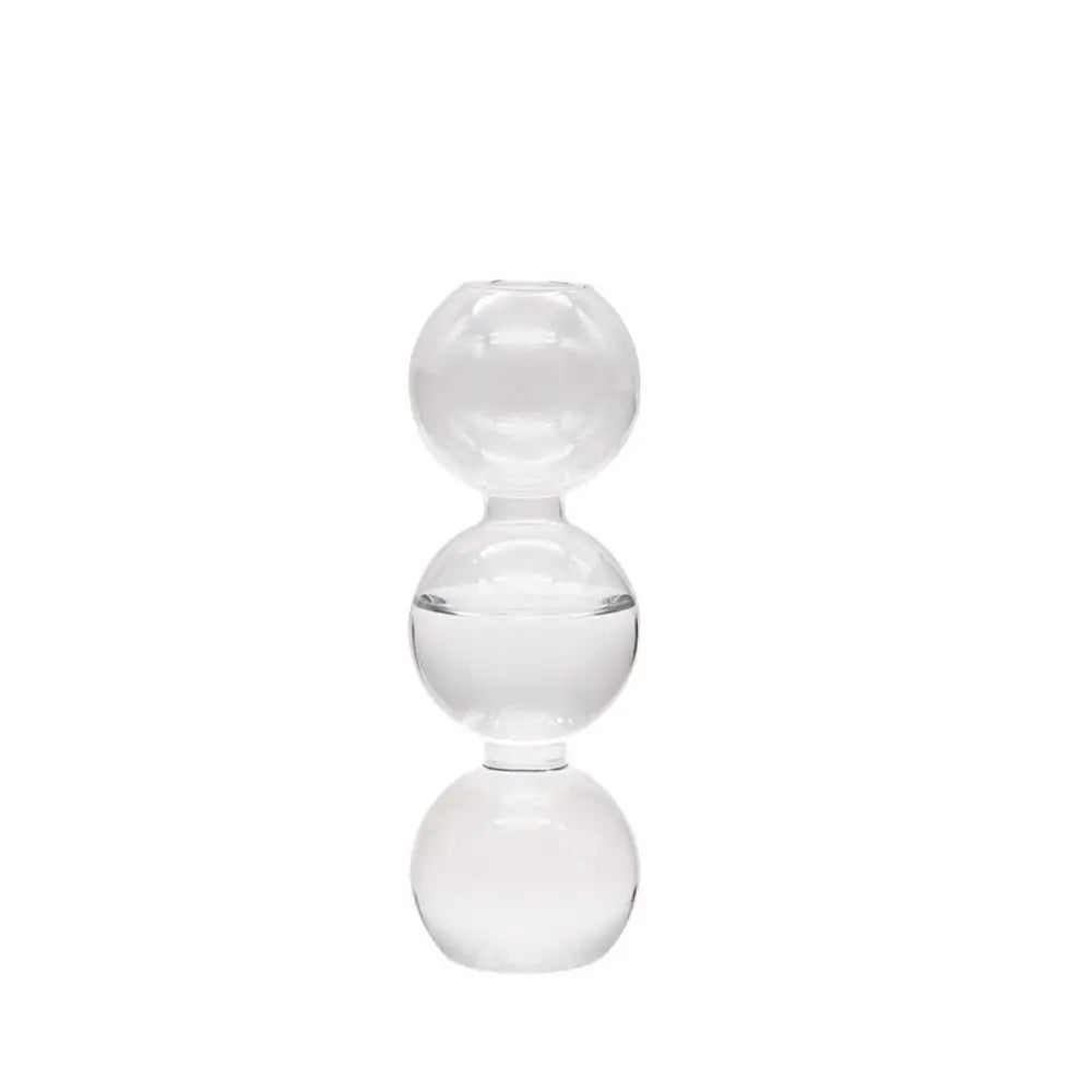 Crafts Romantic Glass Vase Simple Modern Hydroponic Flower Pot Funny Creative Spherical Flower Vase Dining Room