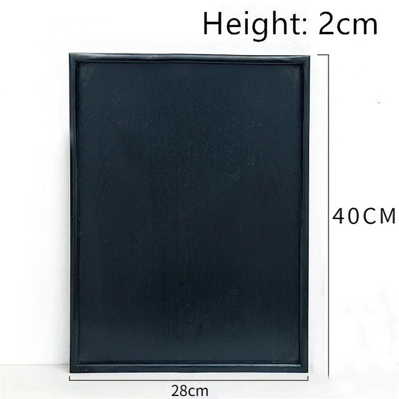 Wooden Tray Japanese Style Black Rectangle 30cm Coffee Tea Set Tableware Pallet Food Cake Plate Home Kitchen Storage Supplies