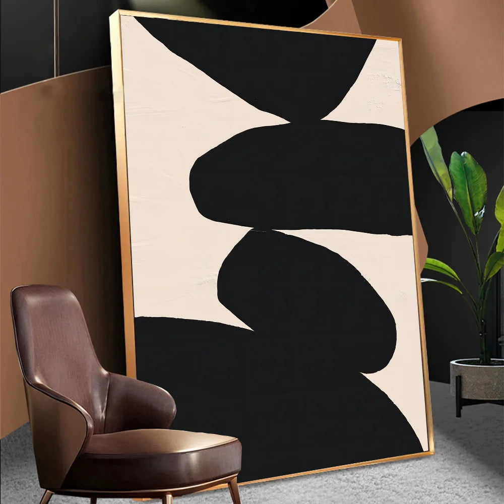 Abstract Minimalist Abstract of Female Body Lines Anime Posters Sticky Decoracion Painting Wall Art White Kraft Paper Wall Decor
