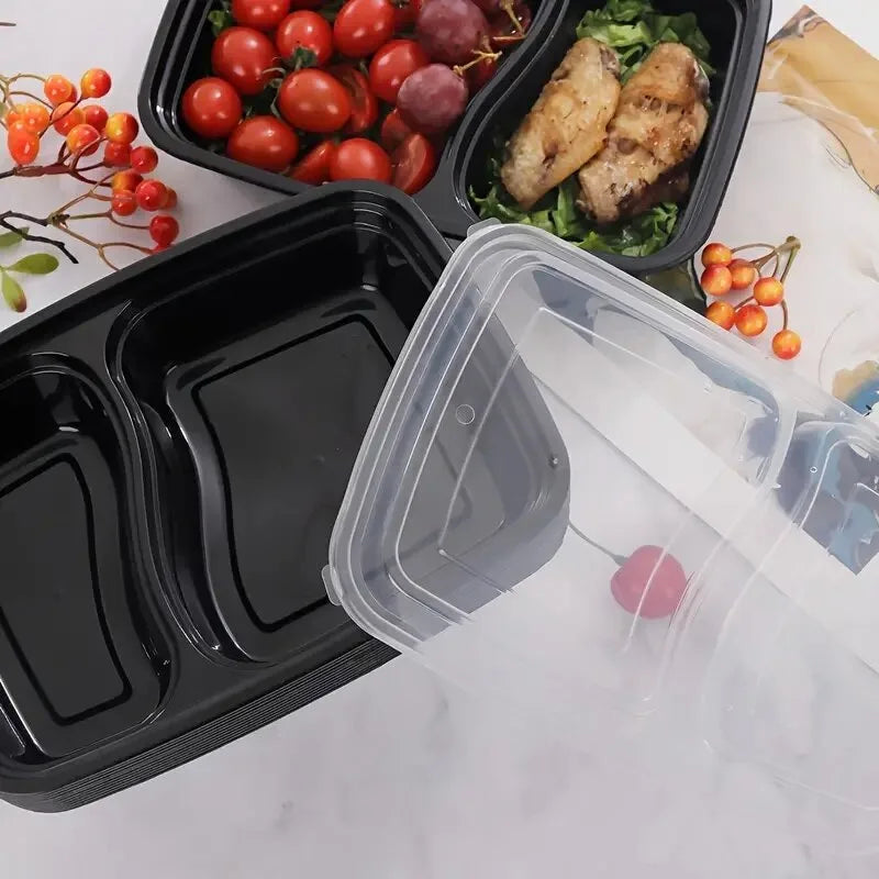 Plastic Food Prep Containers with Lid Food Storage Container Stackable Bento Box for Kitchen Picnic Restaurant School Household