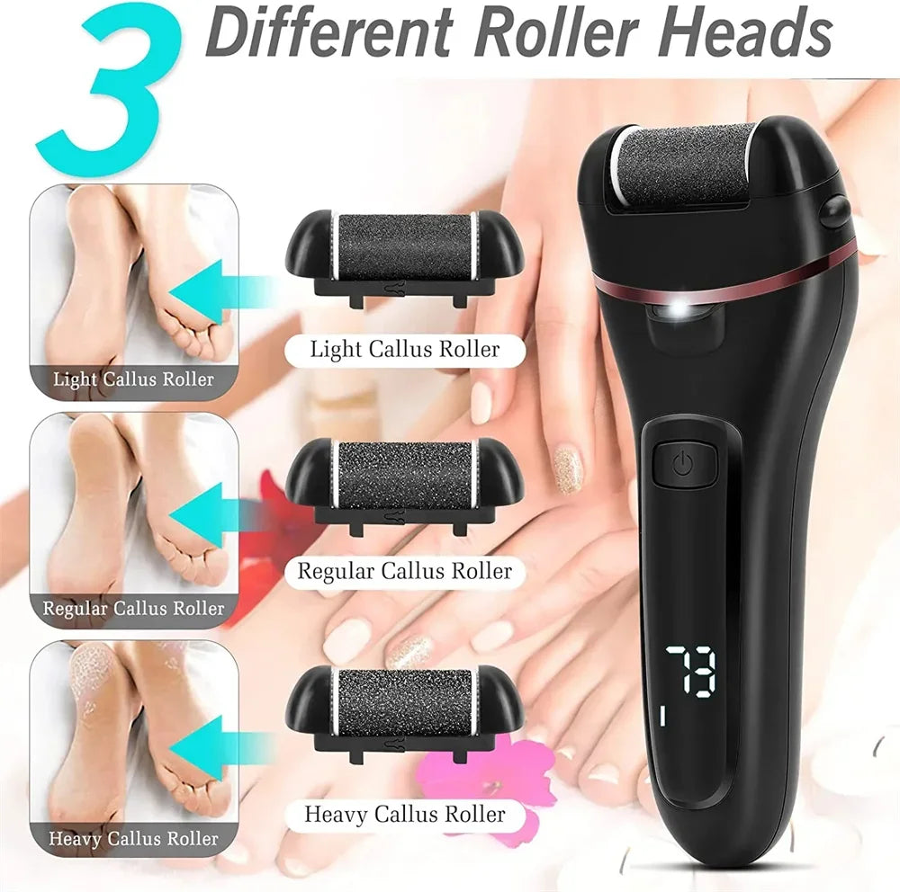 Foot care tool Skin Callus Remover Electric Grinding Pedicure Tools Foot Sandpaper File, electric foot file to remove calluses