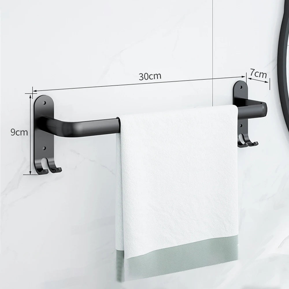 Bathroom Towel Rack 3 Layers No Drill Towel Holder Shower Rack Aluminum alloy Storage Shelf Bathroom Accessories