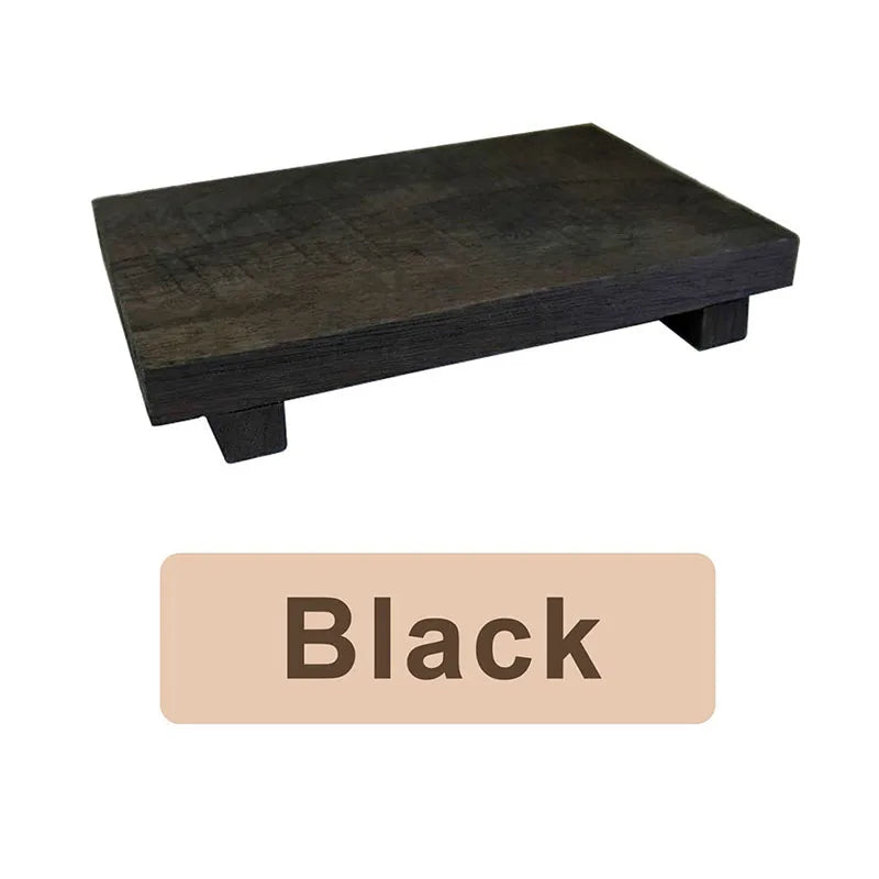 Retro Wooden Bathroom Tray Vanity Hands Soap Scented Candle Storage Holder Kitchen Seasoning Tray Home Decoration For Lr Bth etc