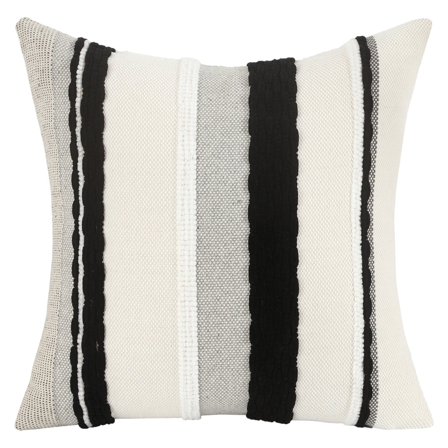 1 Pc Boho Throw Pillow Covers 18x18 Inch Striped Cousion Cover Decorative Chenille Pillowcases Square Cushion Covers