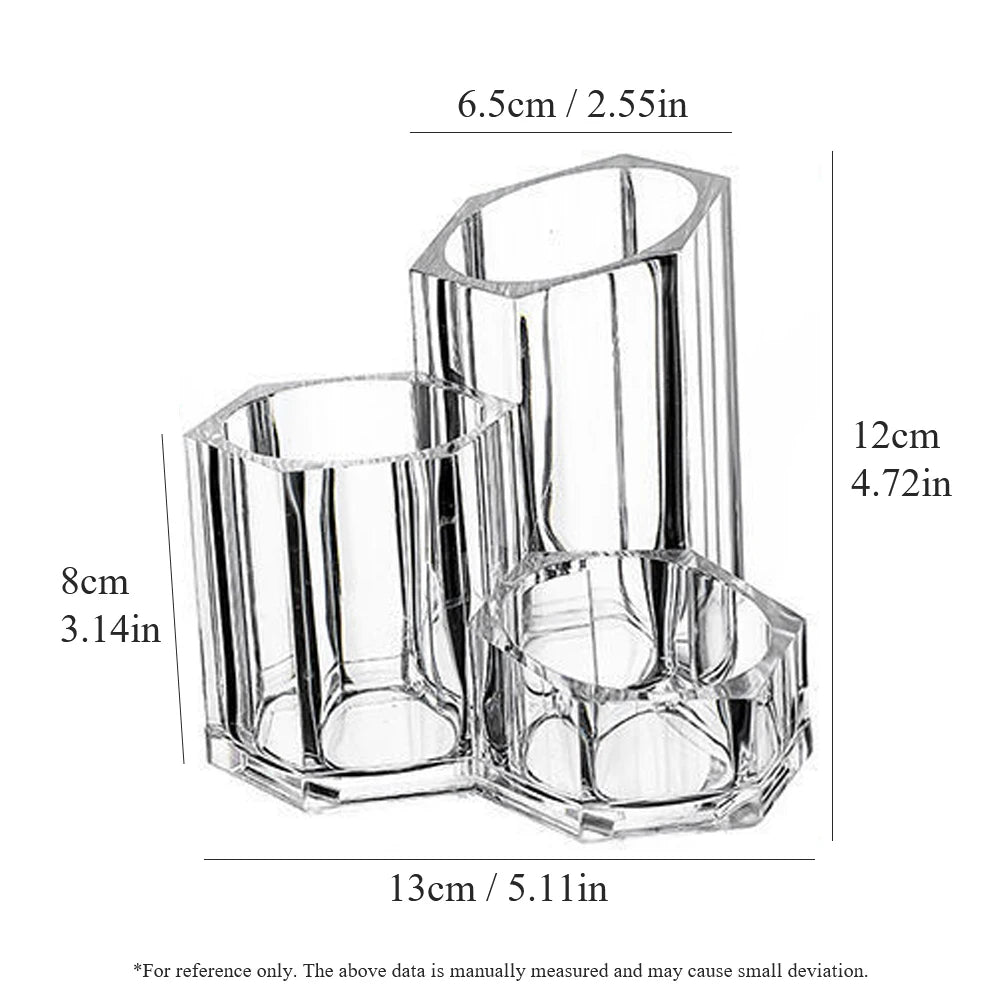 Lipstick Makeup Brush Pen Holder Transparent Storage Rack Desktop Cosmetics Storage Box Office Desk Acrylic Box Home