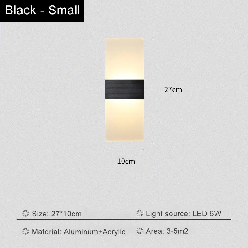 Living Room Wall Lamp Acrylic LED Modern Simple Hotel Bedroom Background Corridor Staircase Entrance Light Luxury Bedside