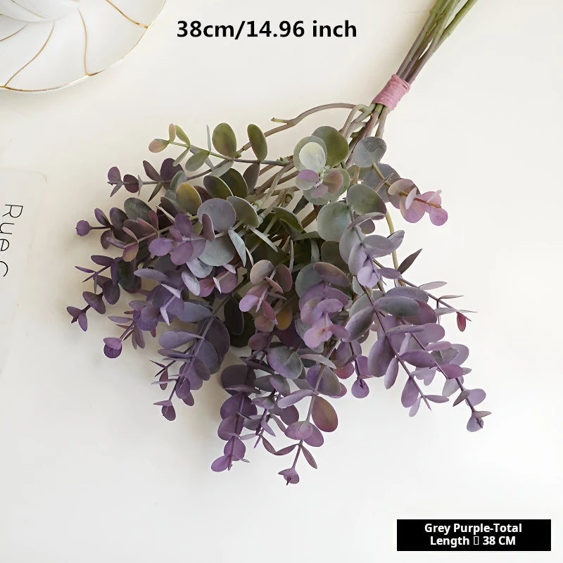 Artificial Eucalyptus Fake Plants Bouquet Plastic Fake Leaf Flower Arrangement Material Party Home Wedding Decor Accessories