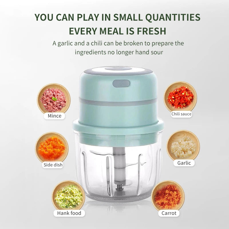 Multifunctional Cooking Machine Automatic Household Meat Grinder Baby Supplementary Food Stirring Minced Garlic 
