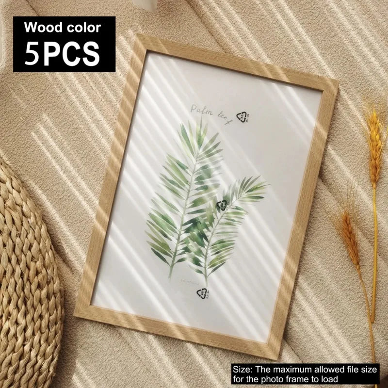 1Pcs Wooden Photo Frames For Picture Wall 10X15 15X20 20X25 A4 Pictures Frame Stand For Pictures Certificate Commemorative Gift