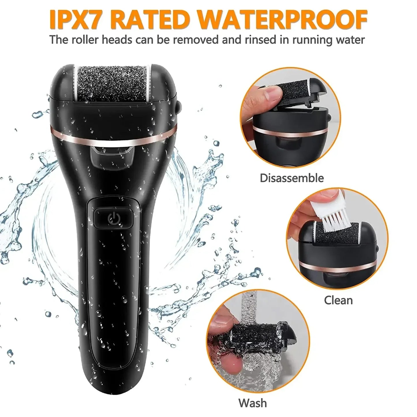 Electric Foot File Callus Remover Machine Rechargeable Foot Grinder Pedicure Machine Pedicure Device Foot Care Tools Feet