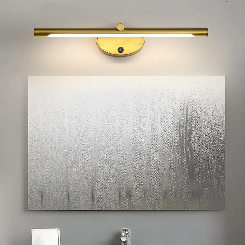 Modern LED Bathroom Wall Lamp Bathroom Hardware Wall Sconce With Touch Switch For Bedroom LED Bathroom Bath Mirror Line Lamp