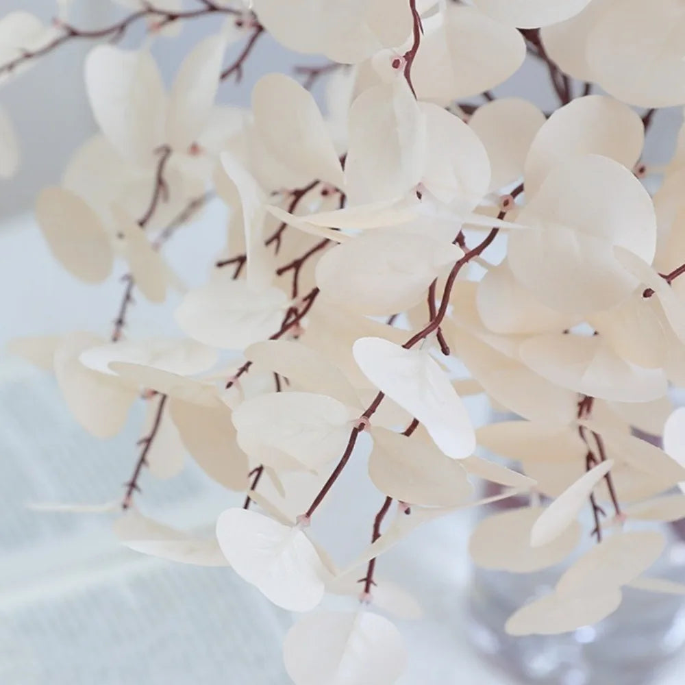 41cm Artificial Eucalyptus Branches Non-Fading Handmade Fake Eucalyptus Leaf Realistic Simulation Plants Outdoor Indoor Decor