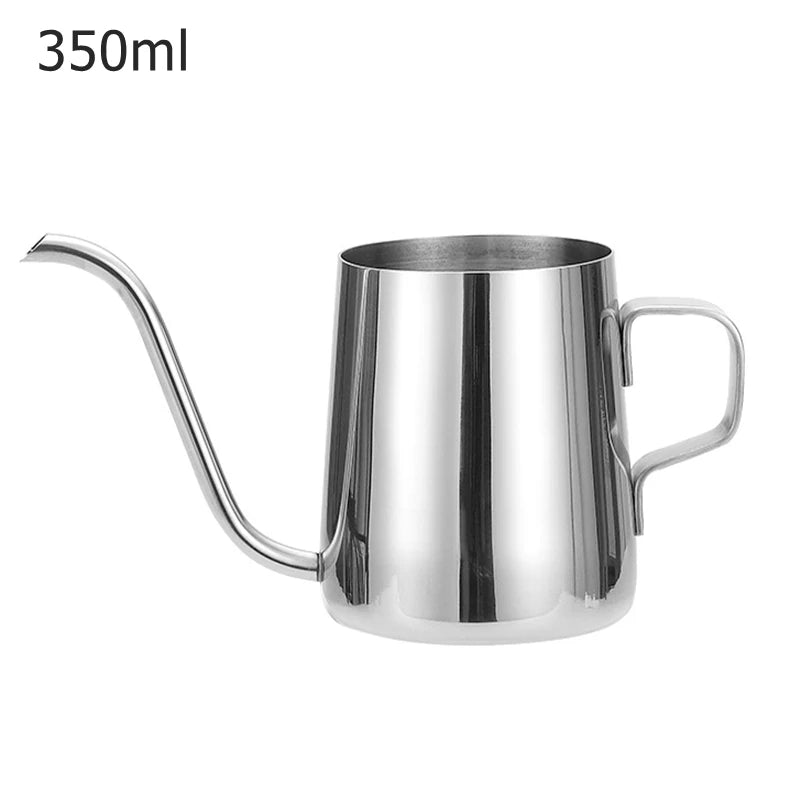 Long Narrow Spout Coffee Pot 12 Oz Small Fine Stainless Pour Over Drip Coffee Pot 8.5 OZ Gooseneck Tea Kettle Black
