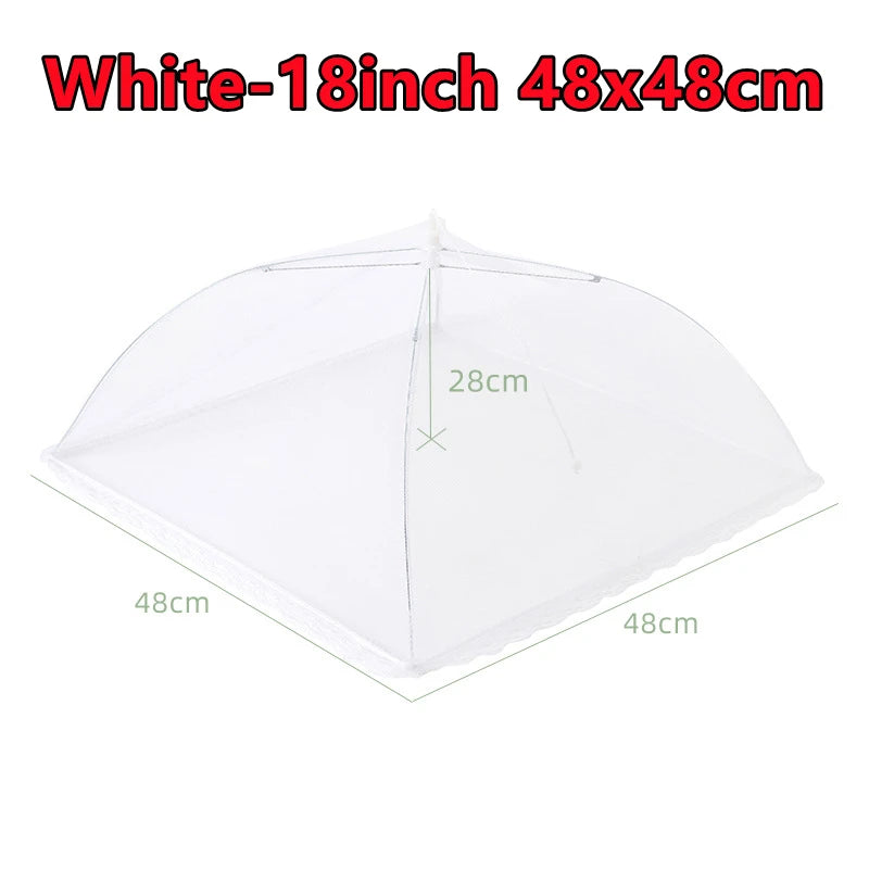 Newest Food Covers Mesh Foldable Kitchen Anti Fly Mosquito Tent Dome Net Umbrella Picnic Protect Dish Cover Kitchen Accessories