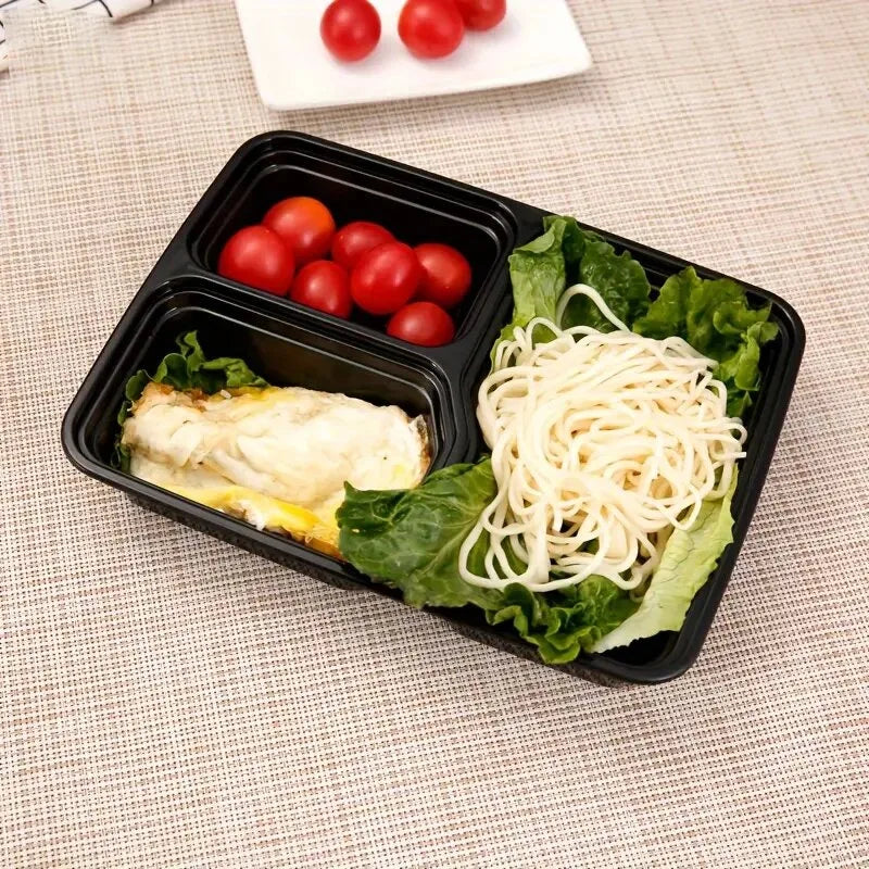 Plastic Food Prep Containers with Lid Food Storage Container Stackable Bento Box for Kitchen Picnic Restaurant School Household