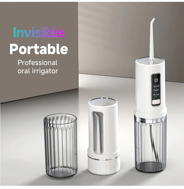Portable Innovative Electric Dental Irrigator Water Flosser High Pressure Water Thread Ultrasonic Cleaner Teeth Cleaning Tools