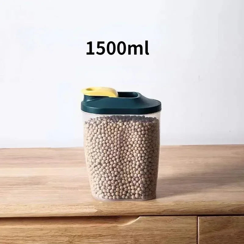Food Storage Containers with Lids Stackable Treat Box Containers for Kitchen Pantry Organization Containers for Rice Dispenser